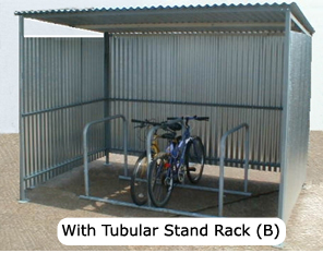glavanised free standing shelter