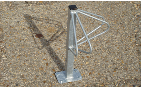 post mounted cycle holders