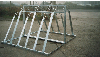 semi vertical cycle racks