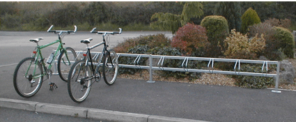 single sided ground fixed cycle rack