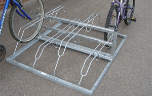 Double Sided Free standing bike rack