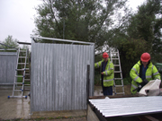 Shelter under construction