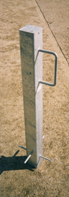 motorcycle parking posts